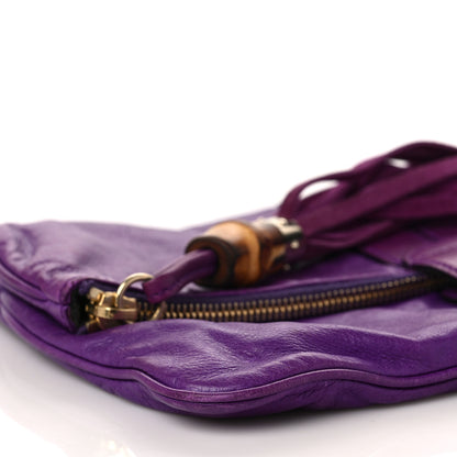 Gucci Calfskin Lucy Folded Clutch Purple 5 of 7
