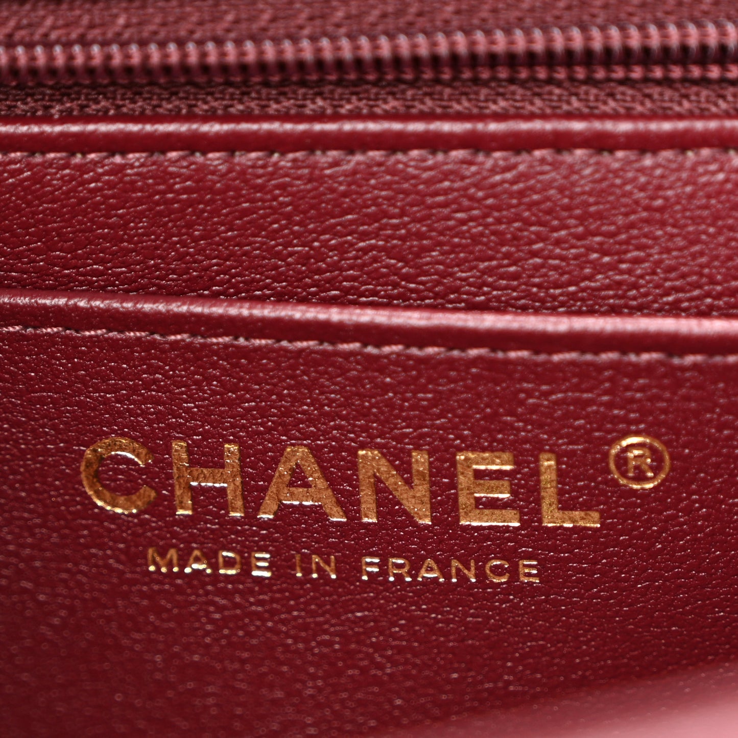 Lambskin Quilted Top Handle East West Flap Dark Burgundy
