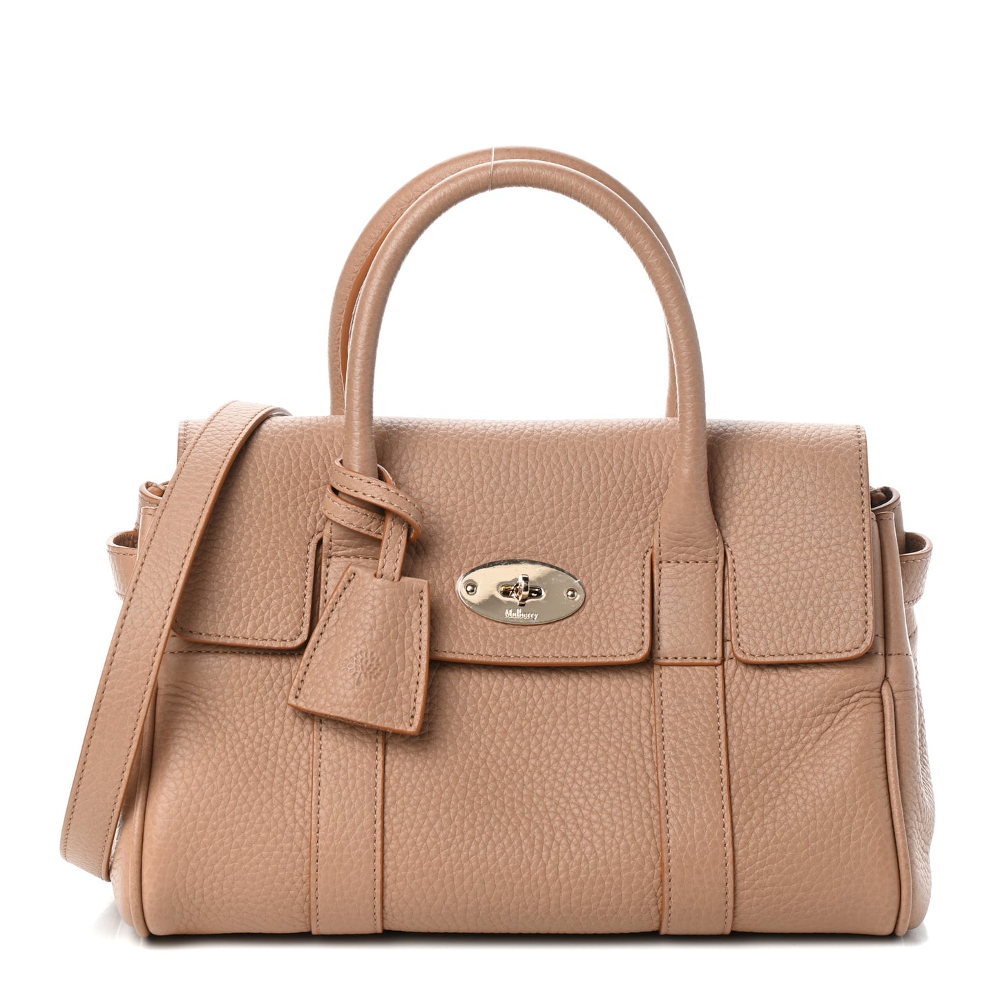 Spongy Pebbled Small Bayswater Satchel Rosewater