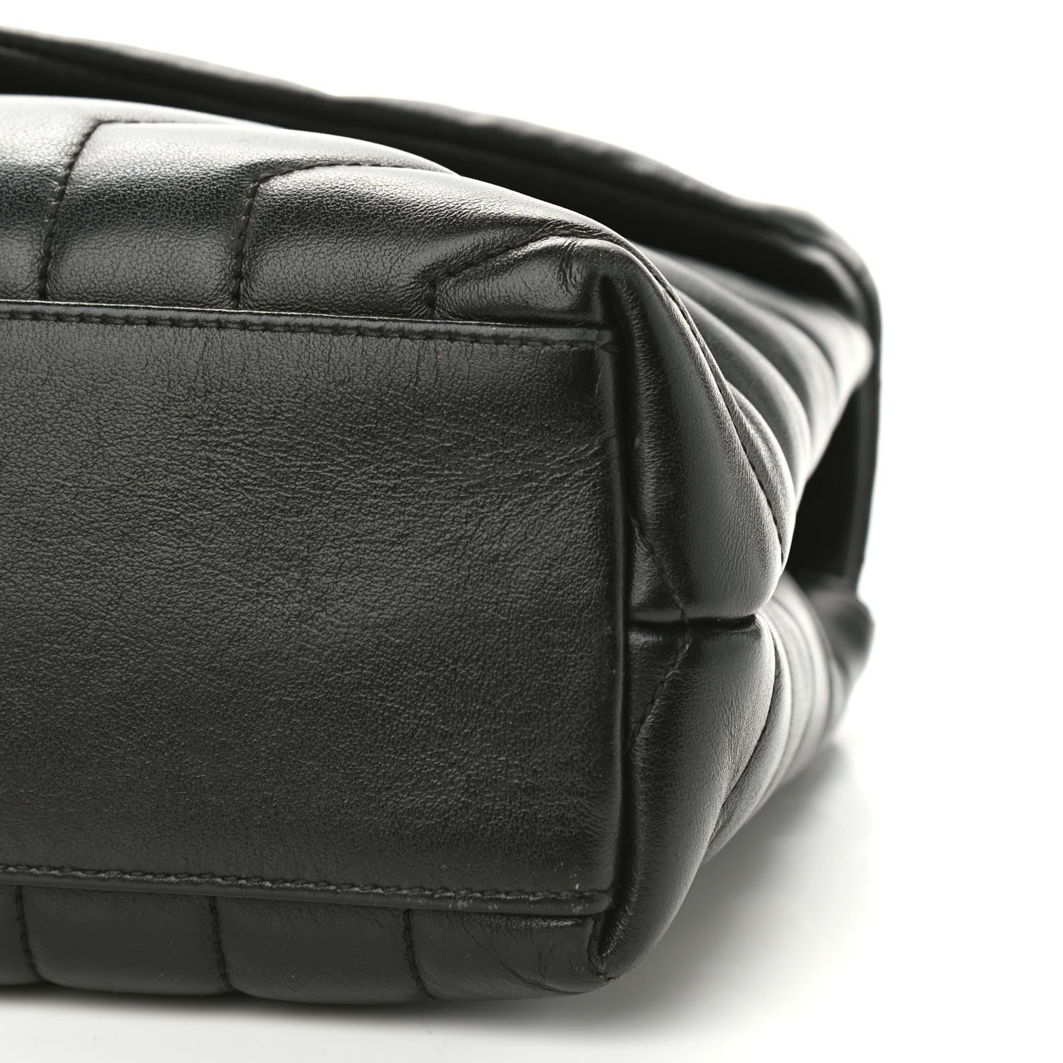 Saint Laurent Calfskin Y Quilted Monogram Small Loulou Chain Satchel Black 10 of 10