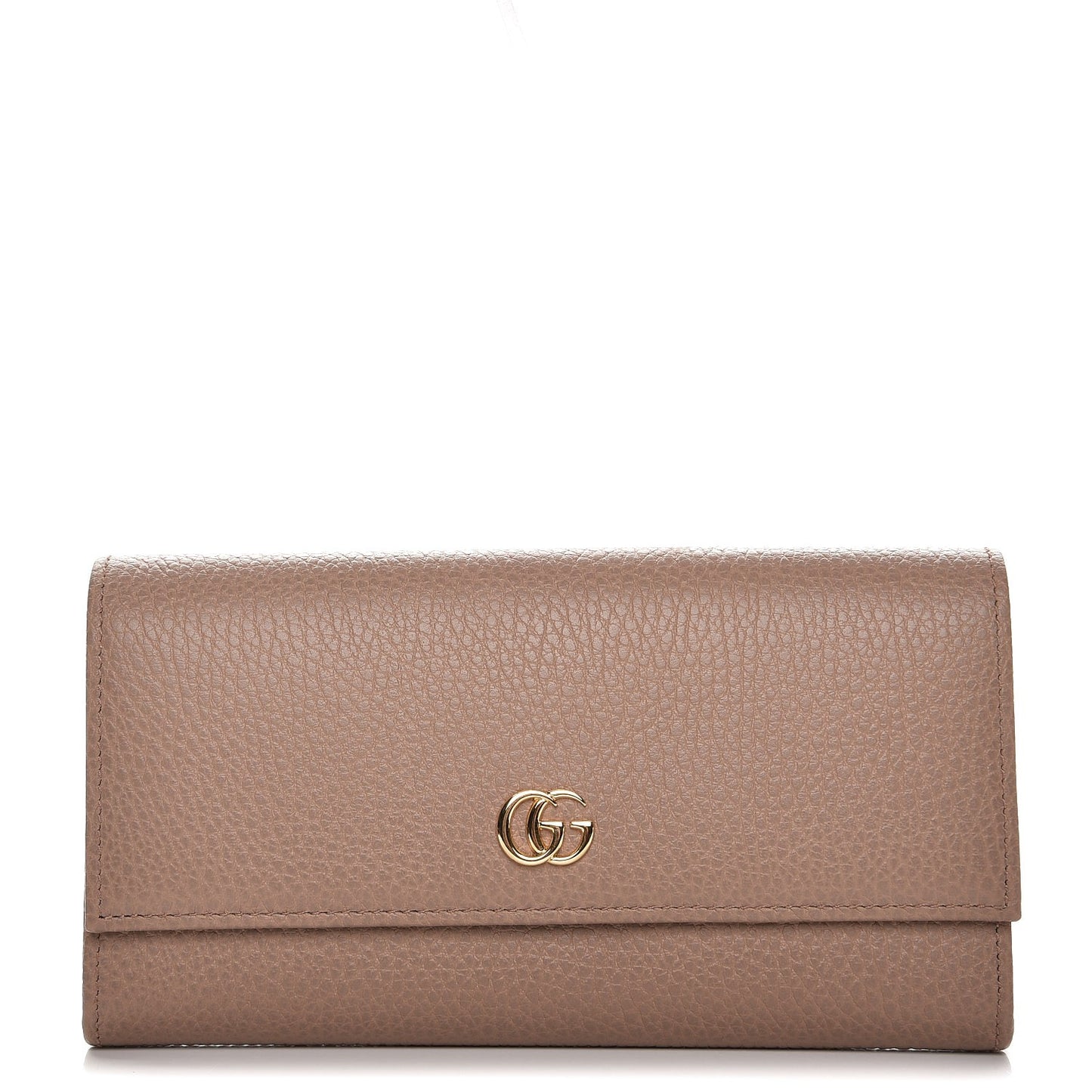 Dollar Calfskin GG Marmont Continental Wallet Porcelain Rose