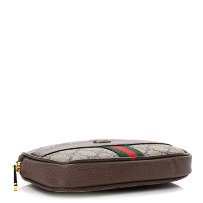 Gucci GG Supreme Monogram Web Ophidia Belted iPhone Case 95 38 Dark Brown 5 of 13