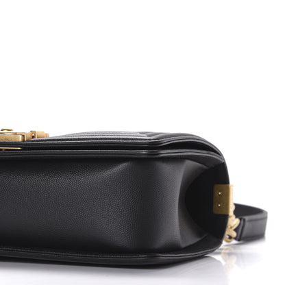 Chanel Caviar Quilted Medium Boy Flap Black 8 of 10