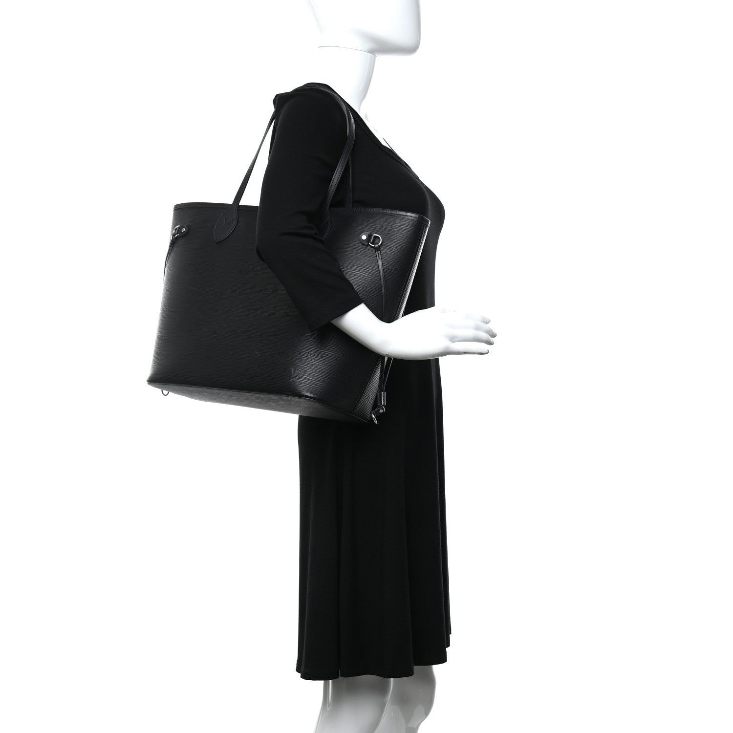 Louis Vuitton Epi Neverfull MM Black 2 of 13