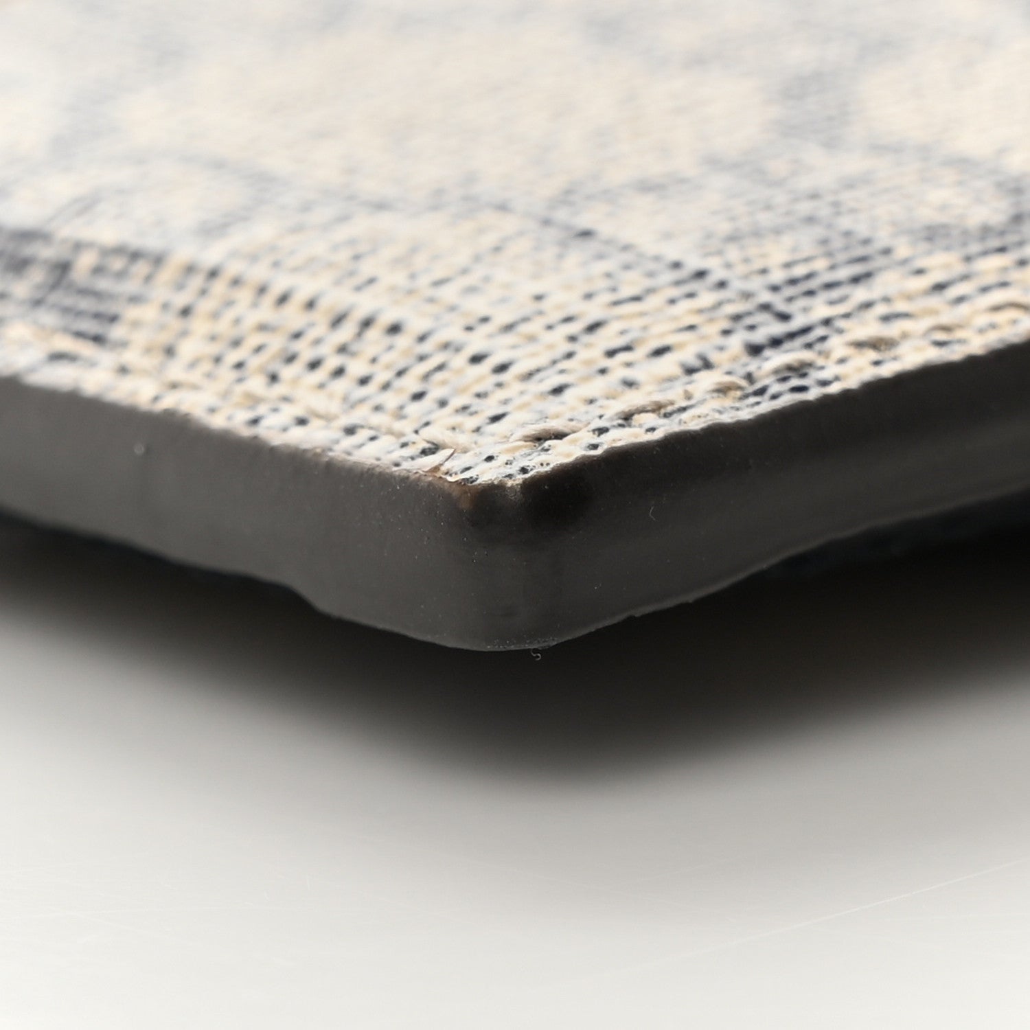 Gucci GG Supreme Monogram Textured Dollar Calfskin Web Ophidia Card Holder Beige Blue 14 of 15