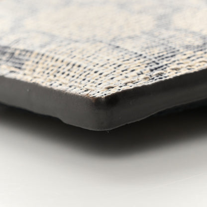 Gucci GG Supreme Monogram Textured Dollar Calfskin Web Ophidia Card Holder Beige Blue 14 of 15