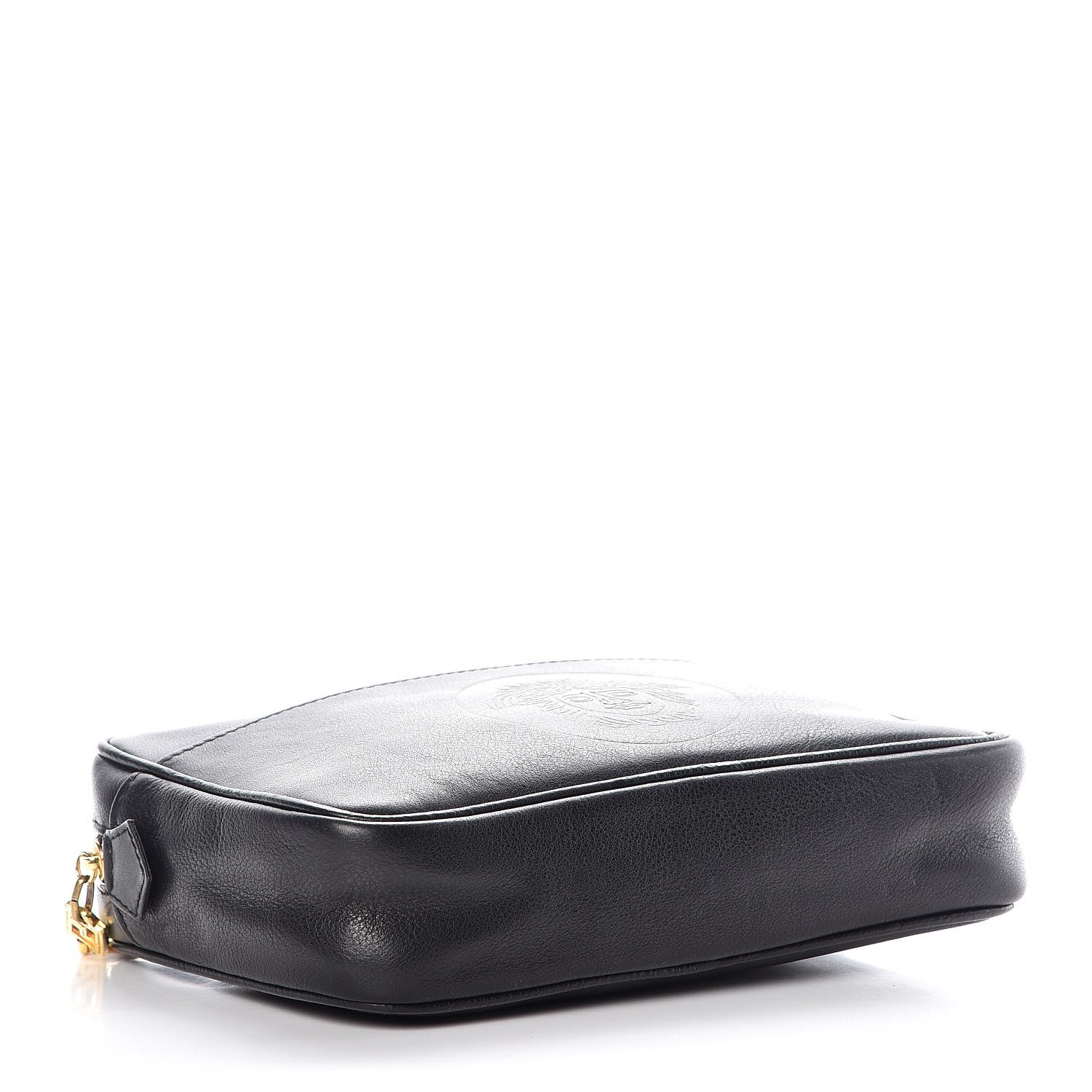Versace Calfskin Palazzo Large Cosmetic Bag Black 4 of 7