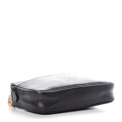 Versace Calfskin Palazzo Large Cosmetic Bag Black 4 of 7