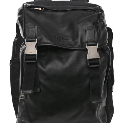 Prada Soft Calfskin Backpack Black 7 of 11