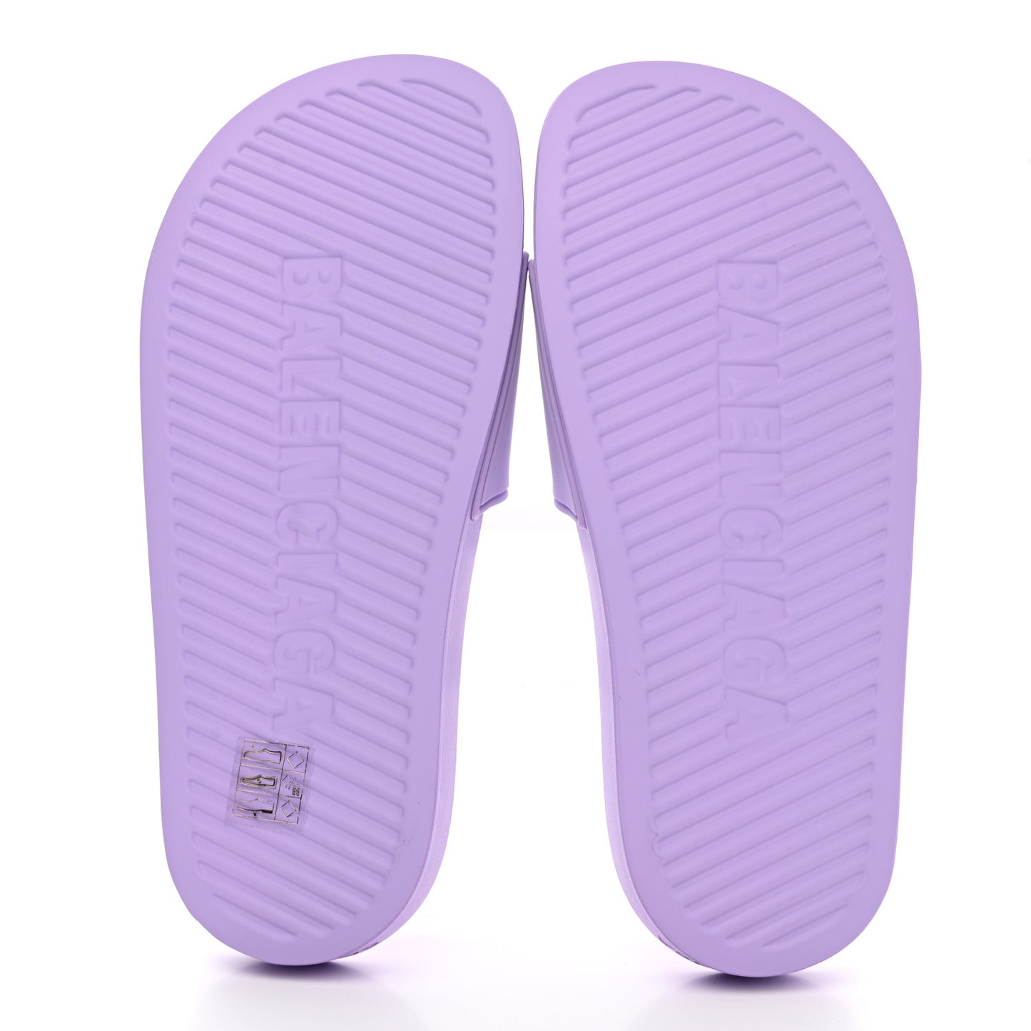 Rubber Womens BB Pool Slide Sandals 35 Lilac