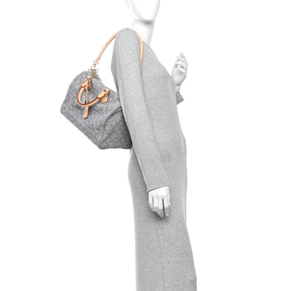 Louis Vuitton Monogram Denim Speedy Soft 30 Washed Gray 2 of 10