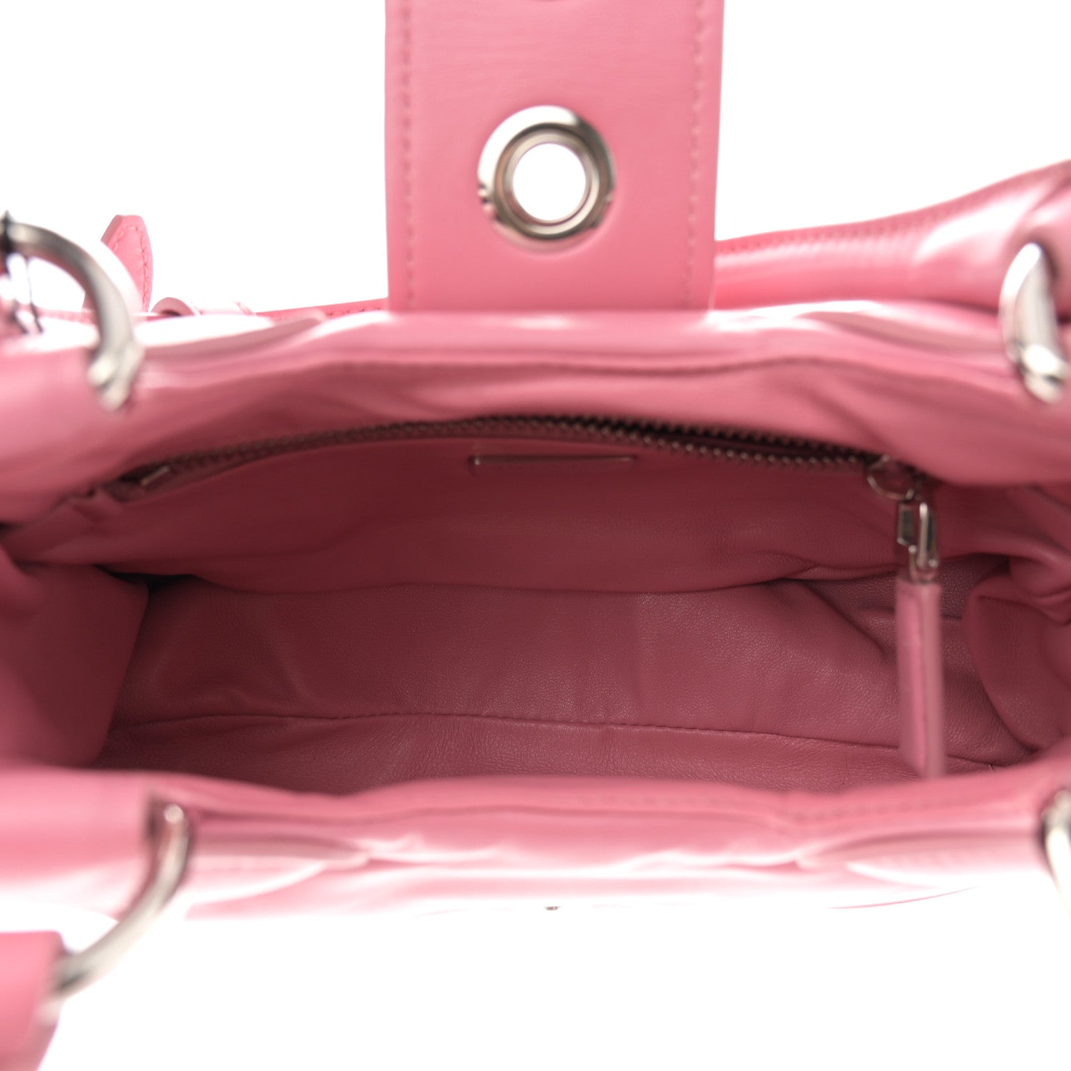 Prada Nappa Soft Padded Re-Edition 2002 Moon Bag Geranio 5 of 9