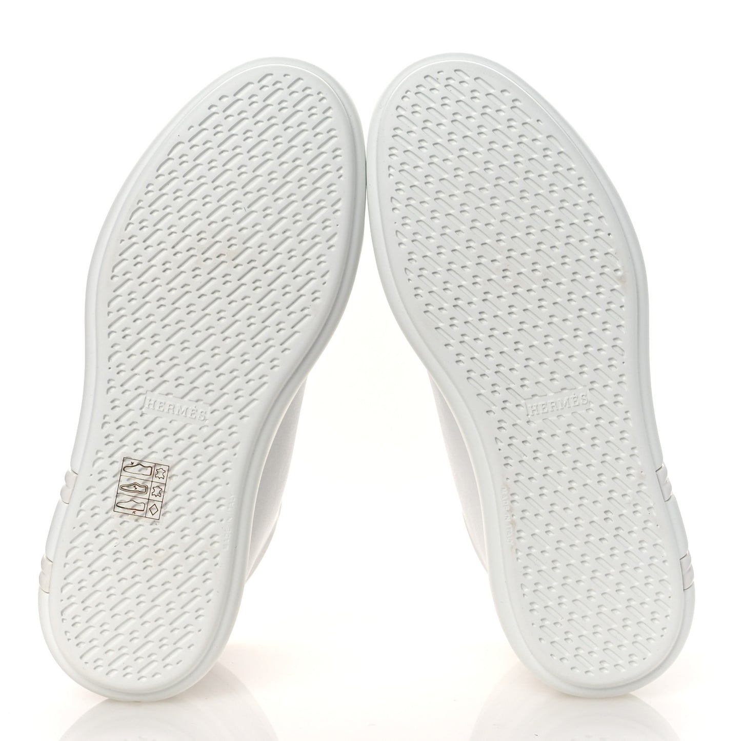 Calfskin Womens Happiness High Top Sneakers 36.5 White