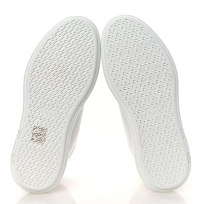 Hermes Calfskin Womens Happiness High Top Sneakers 36.5 White 7 of 12