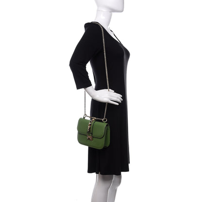 Valentino Garavani Vitello Small Glam Lock Rockstud Flap Green 2 of 10