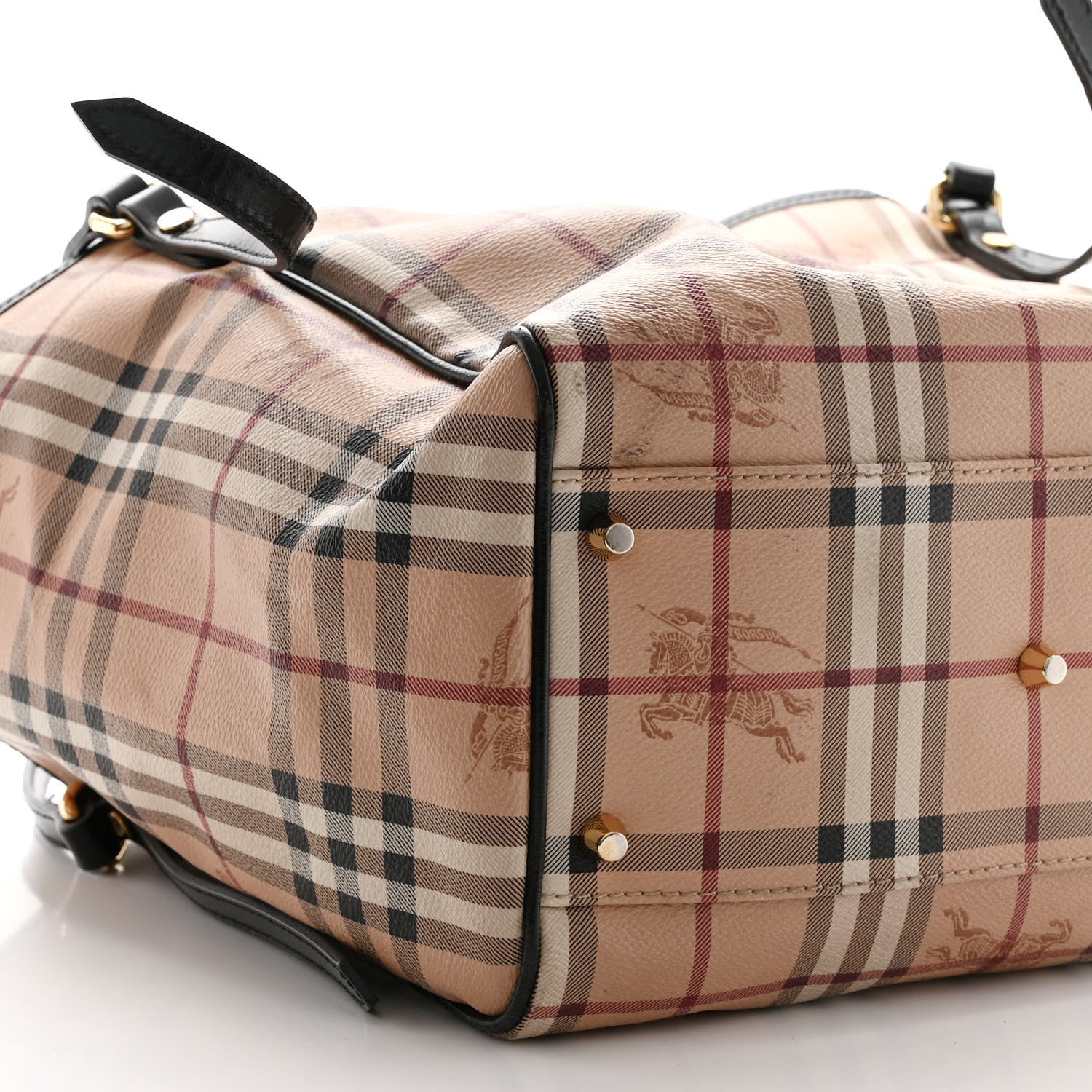 Burberry Haymarket Check Small Canterbury Tote Chocolate 8 of 10