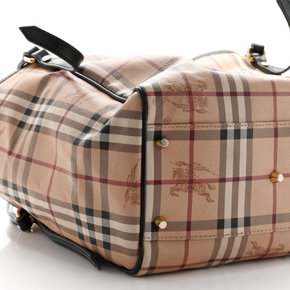 Burberry Haymarket Check Small Canterbury Tote Chocolate 8 of 10