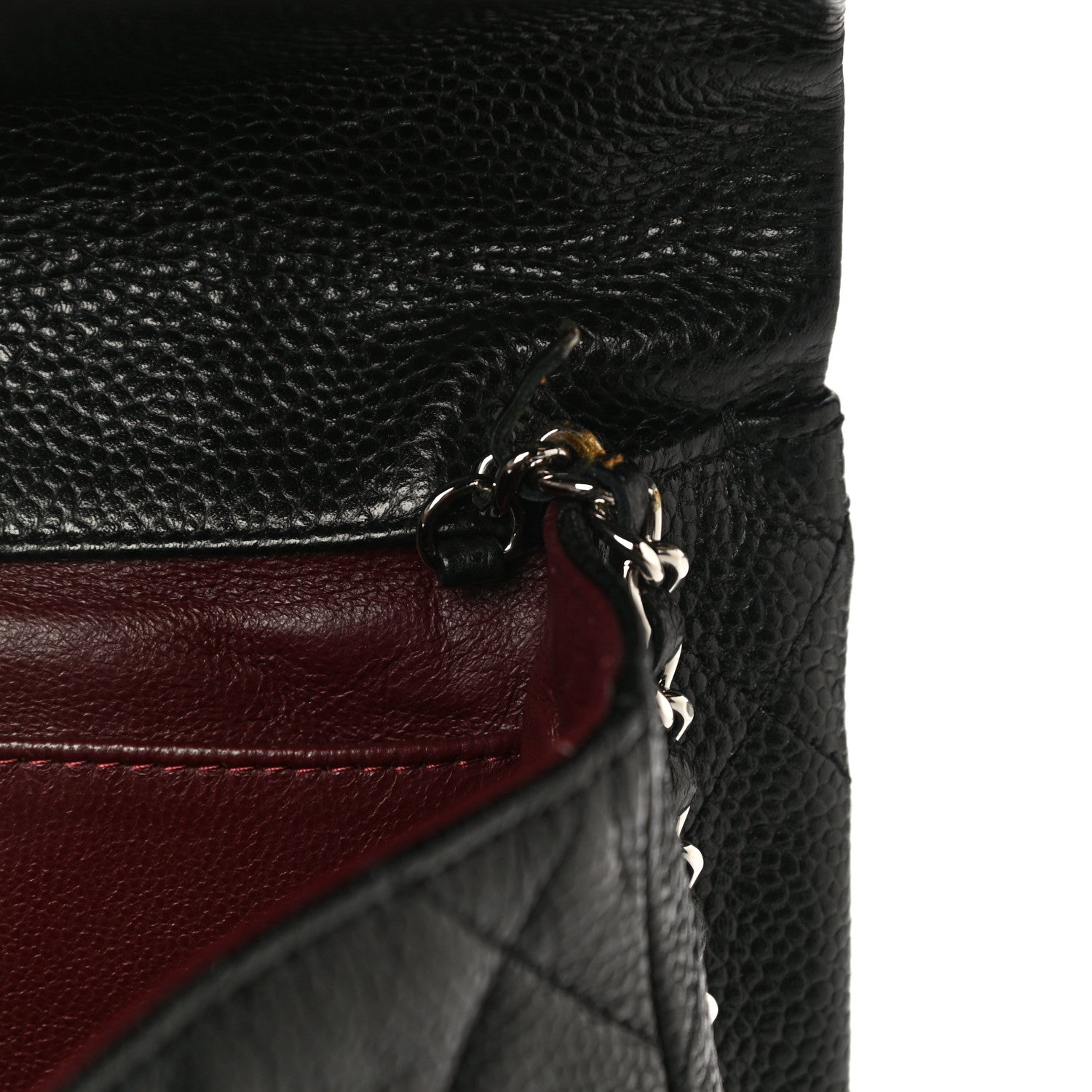Chanel Caviar Quilted Clutch With Chain Flap Black 13 of 17