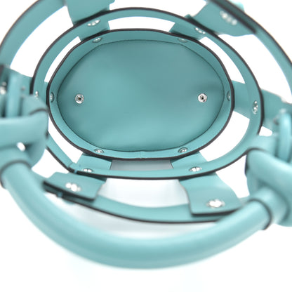 Salvatore Ferragamo Calfskin Cage Bag Tyrone Turquoise 7 of 12