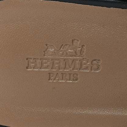 Hermes Calfskin Carlotta Mules 37 Black 8 of 8