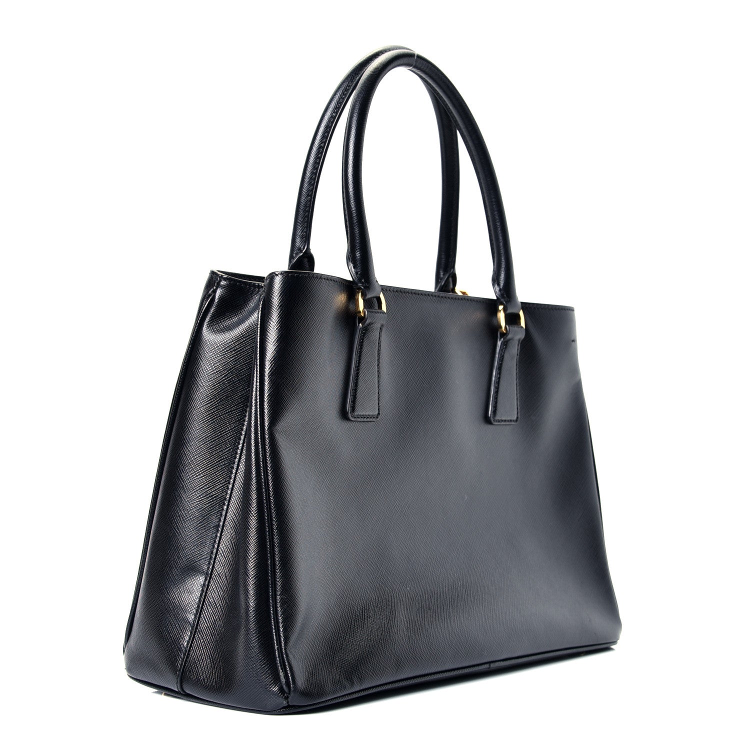 Prada Saffiano Lux Medium Tote Black 2 of 4