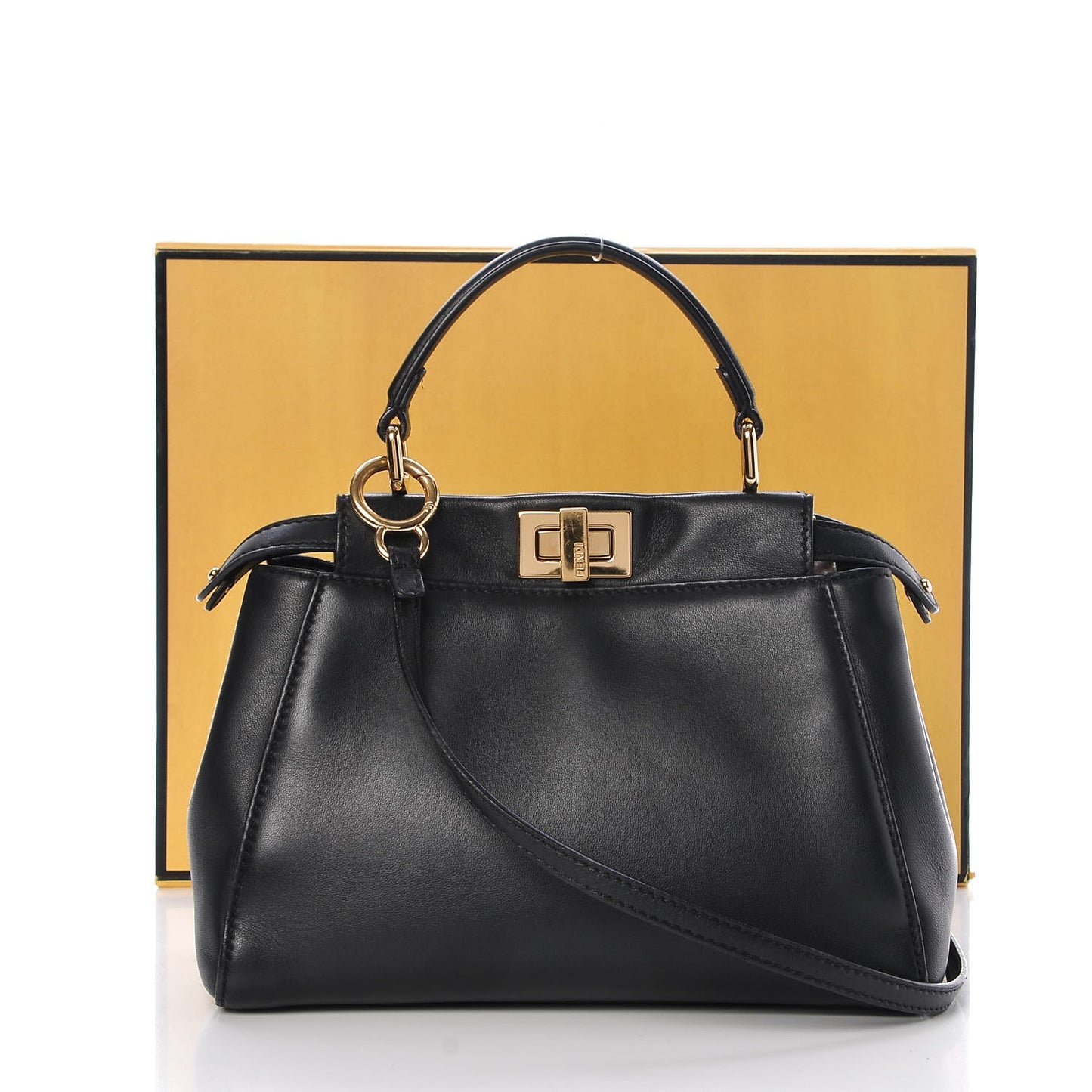 Nappa Mini Peekaboo Iconic Satchel Black