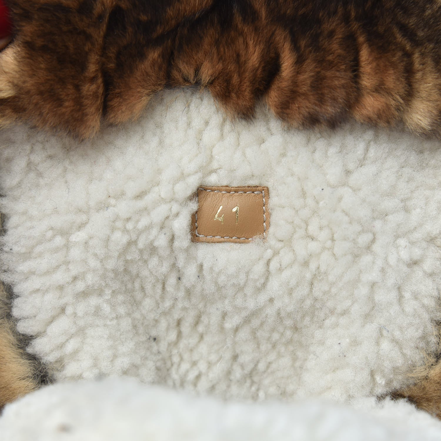 Christian Louboutin Suede Orylag Fur Snow Black Flat Hiking Boots 41 Testa Di Moro Naturel 7 of 8