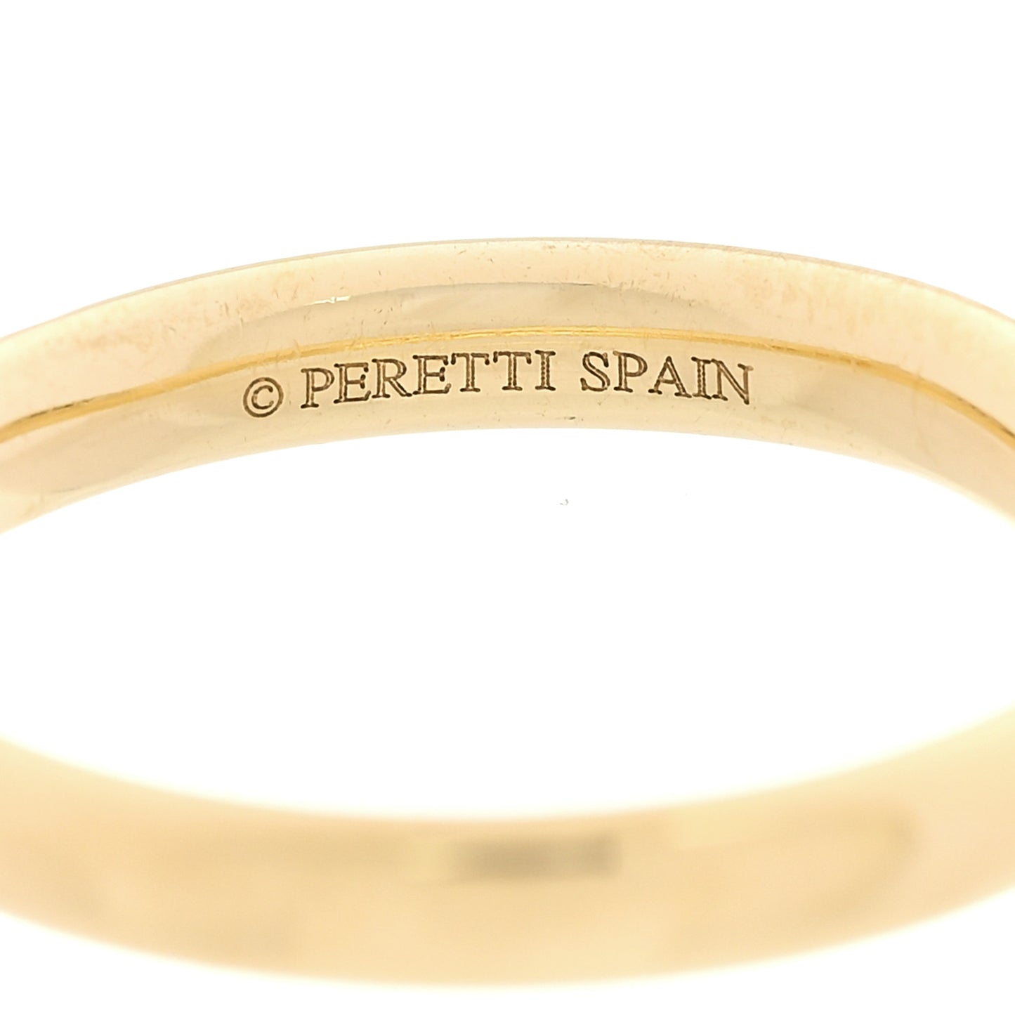 18K Yellow Gold Diamond .08ctw Elsa Peretti Wedding Band Ring 56 7.5