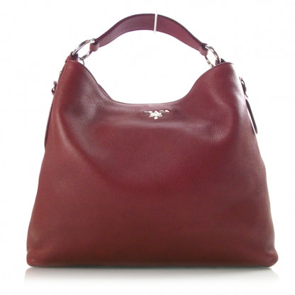 Prada Vitello Daino Shoulder Bag Rubino 1 of 12