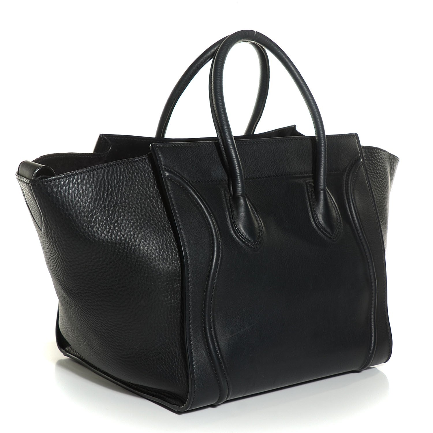 Celine Supple Calfskin Medium Phantom Luggage Black 3 of 8