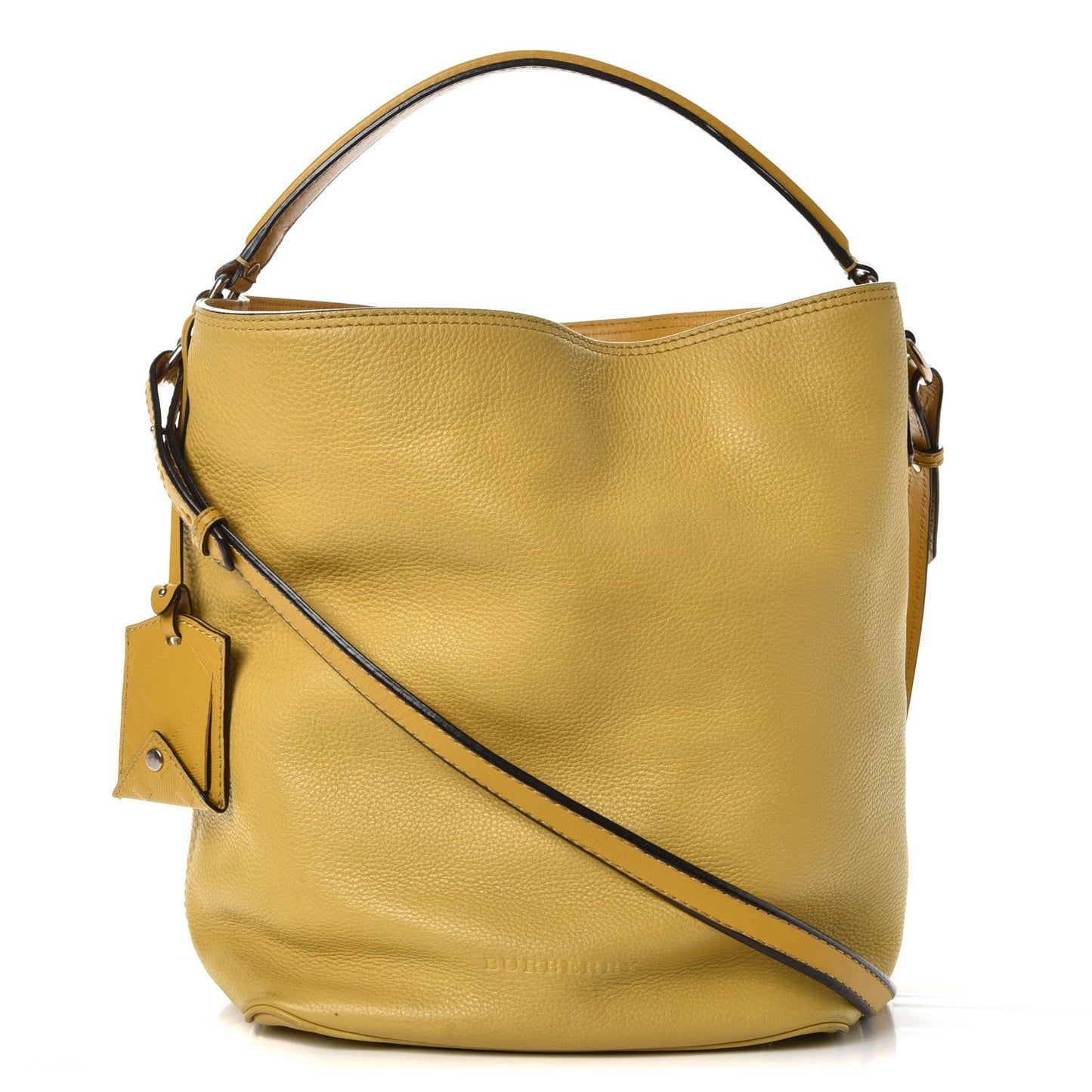 Grainy Calfskin Medium Susanna Hobo Bright Straw