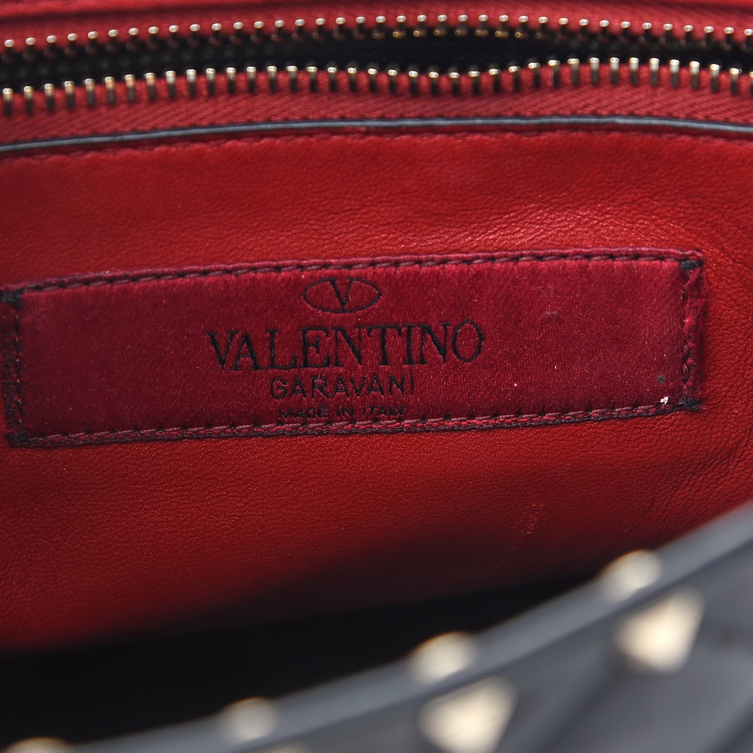 Valentino Garavani Lambskin Medium Rockstud Spike Shoulder Bag Black 6 of 8