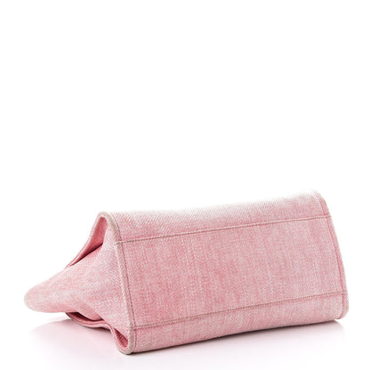Chanel Canvas Large Deauville Tote Pink 4 of 21