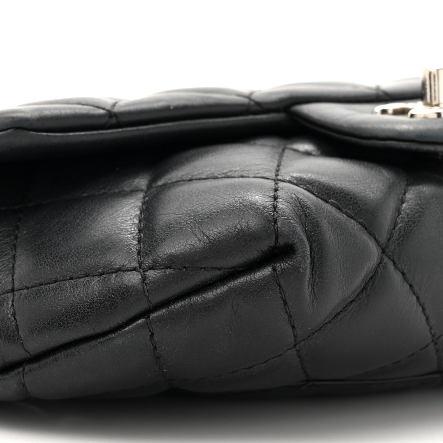 Chanel Calfskin Quilted CC Uniform Flap Belt Bag Black 9 of 17