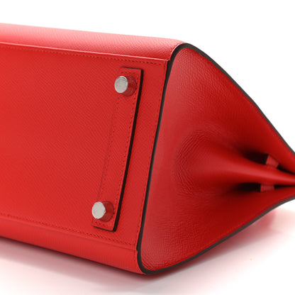 Hermes Epsom Birkin Sellier 25 Rouge De Coeur 10 of 11