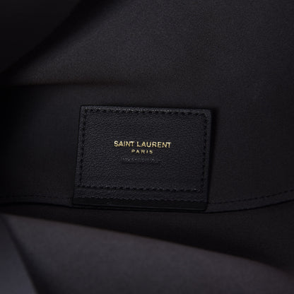 Saint Laurent Calfskin Large Shopping Tote Coal 7 of 10