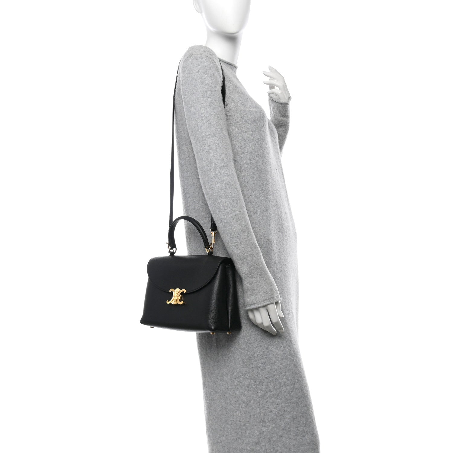 Celine Supple Calfskin Medium Nino Black 2 of 11