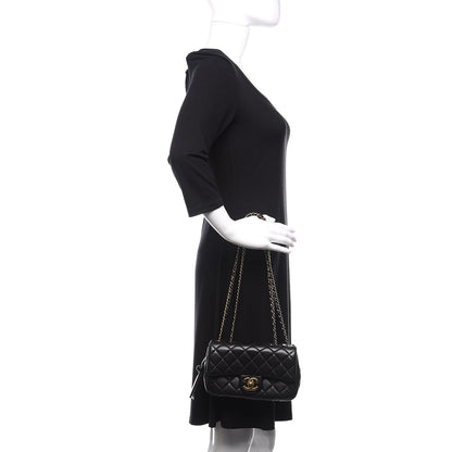 Chanel Lambskin Small Grocery By Chanel Flap Black 3 of 14