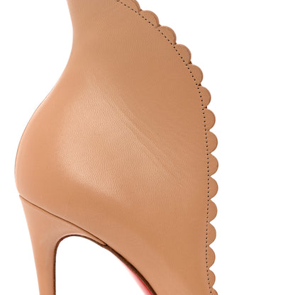 Christian Louboutin Kid Pijonina 100 Booties 39 Nude 10 of 11
