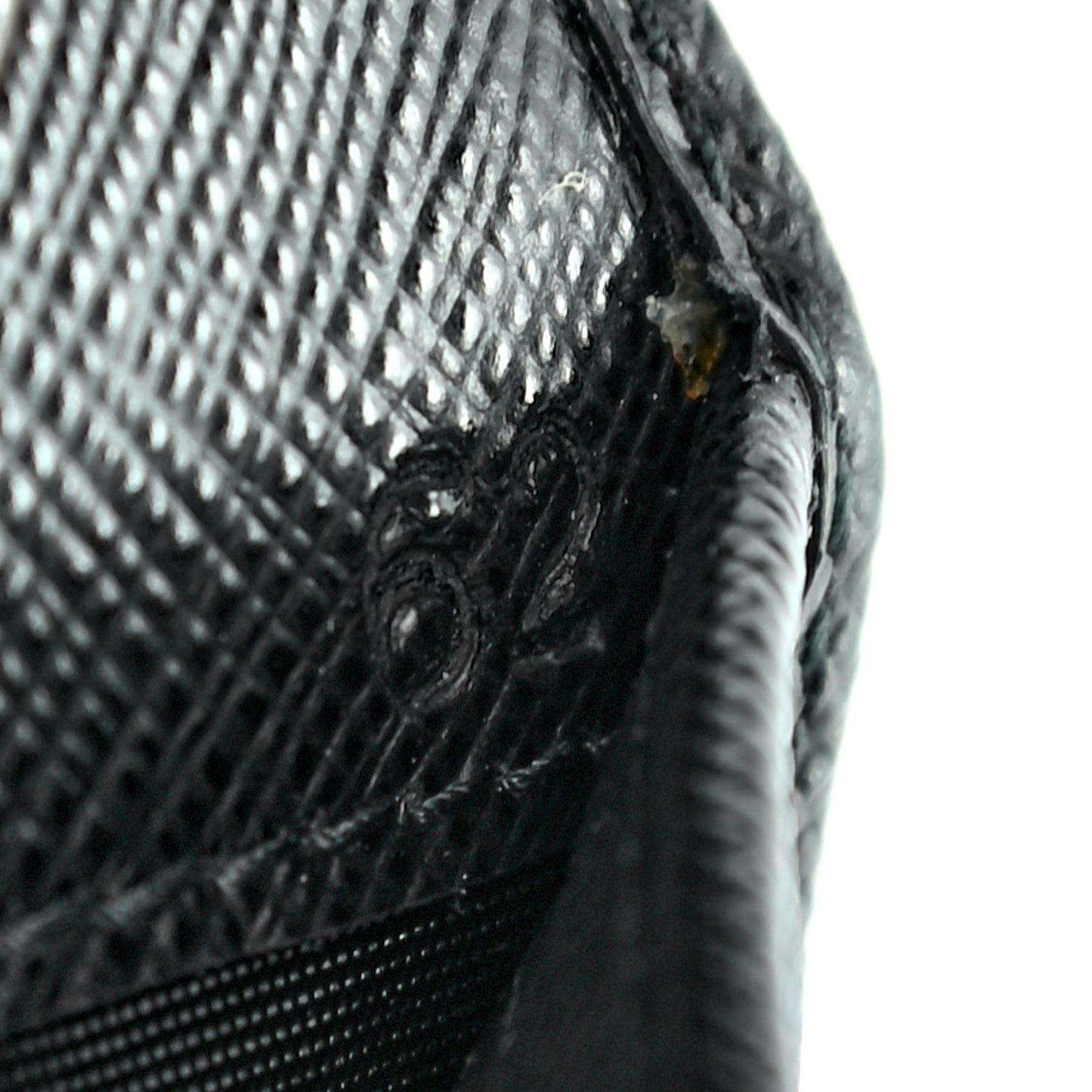 Saffiano Metal Tab Wallet Black