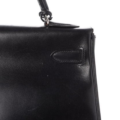 Hermes Box Kelly Retourne 32 Black 33 of 45