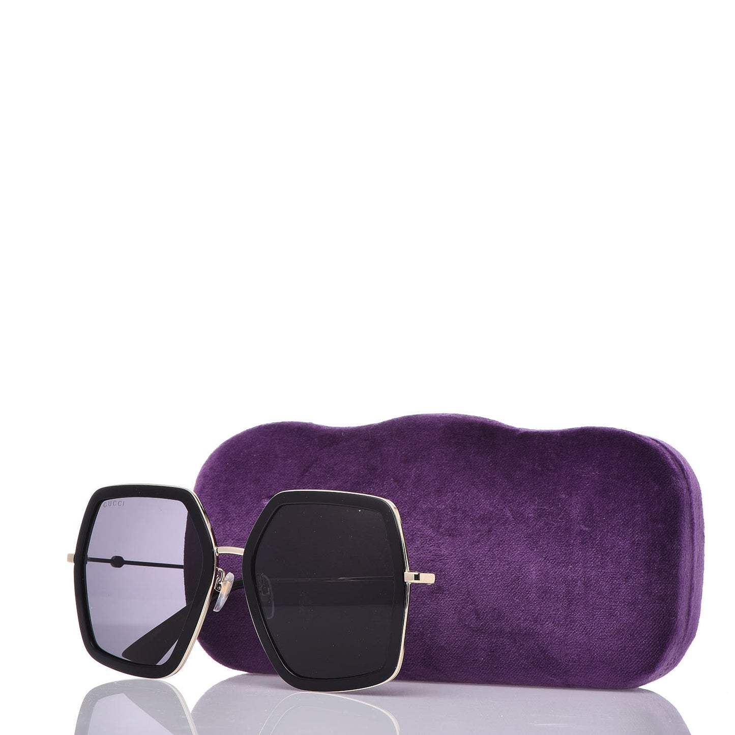 Acetate Oversize Square Frame GG0106S Sunglasses Black