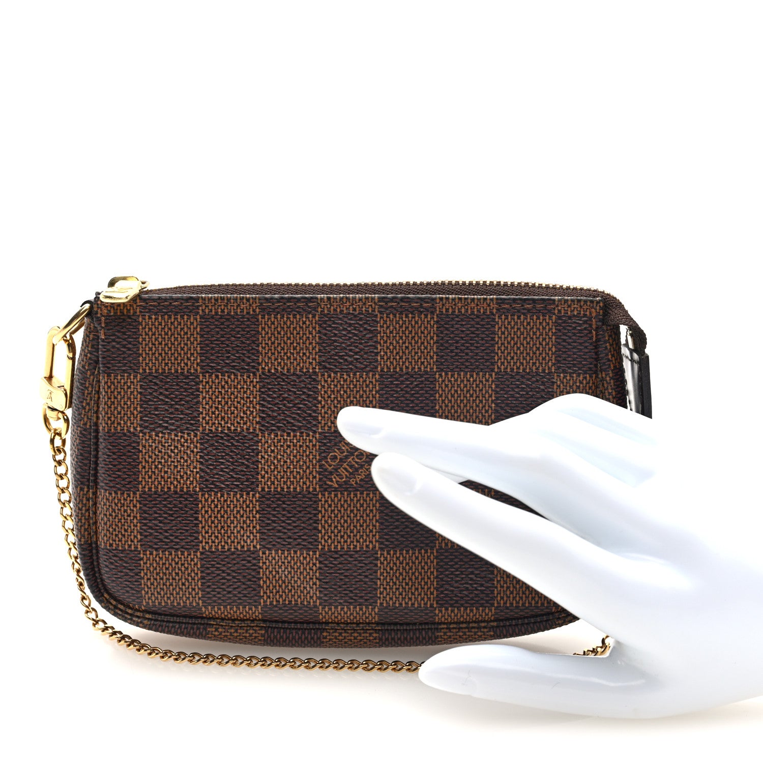 Louis Vuitton Damier Ebene Mini Pochette Accessories 2 of 8
