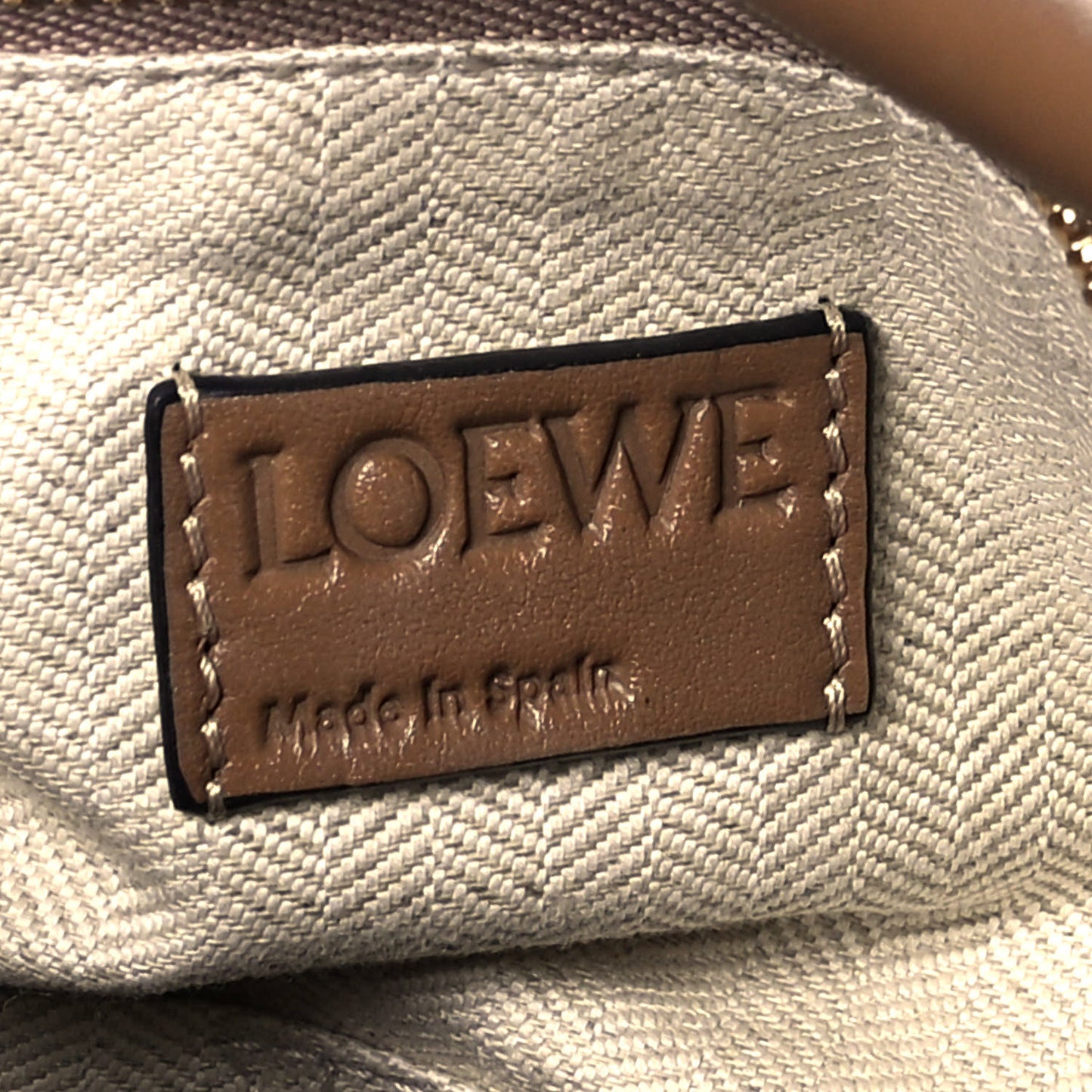Grained Calfskin Medium Puzzle Bag Sand Mink