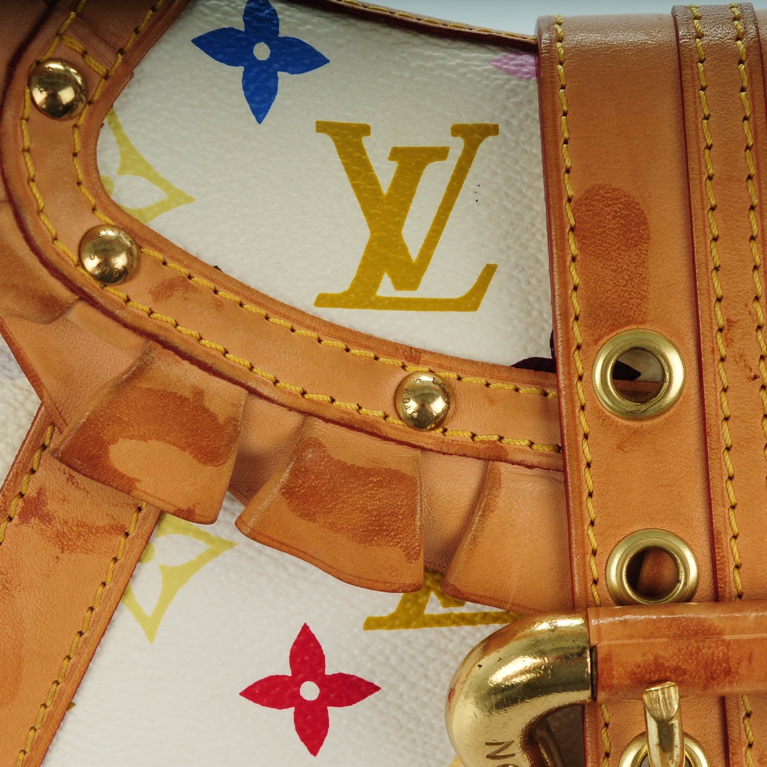 Louis Vuitton Monogram Multicolor Leonor White 9 of 12