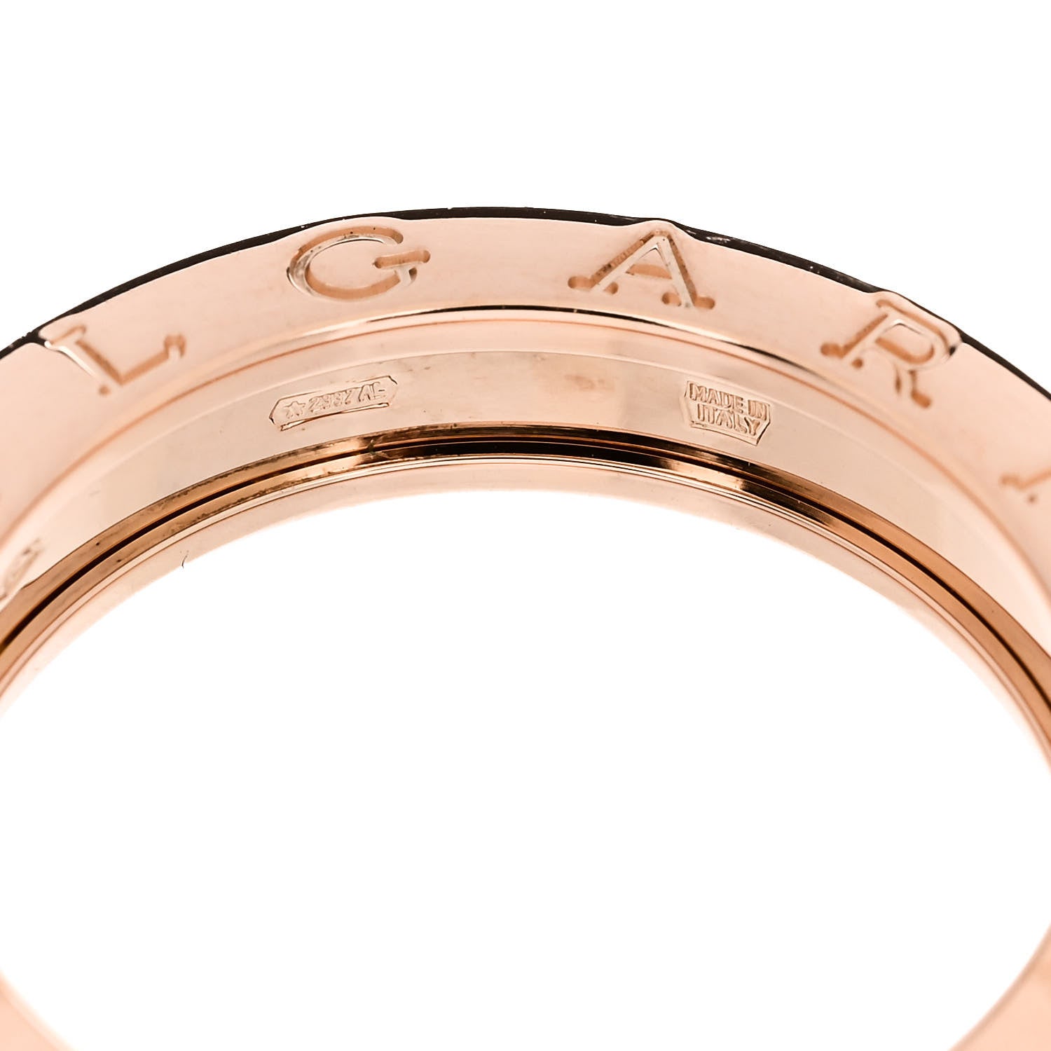 Bulgari 18K Rose Gold B.Zero1 One-Band Ring 57 8 5 of 7