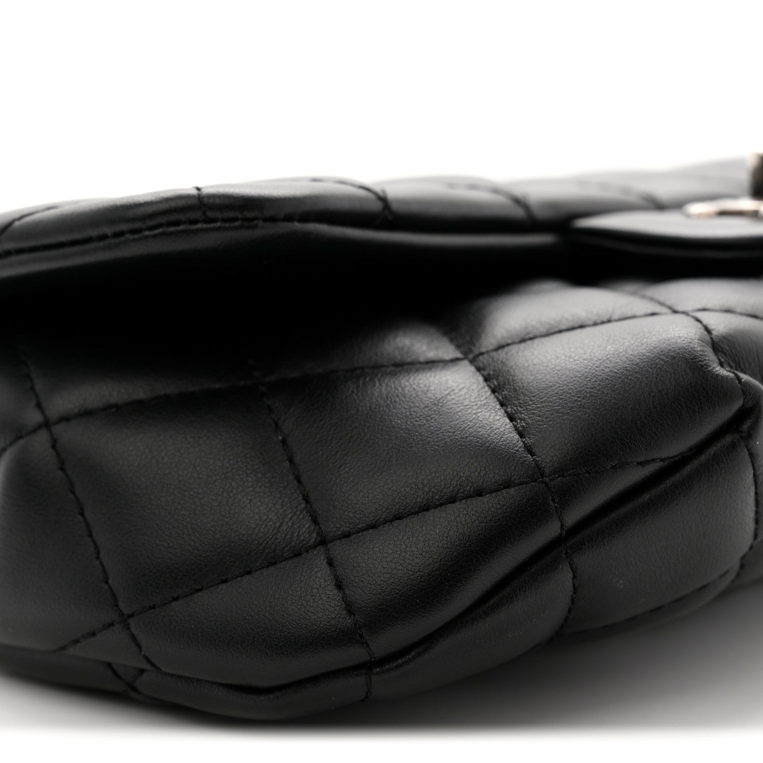 Chanel Calfskin Quilted CC Uniform Flap Belt Bag Black 9 of 10