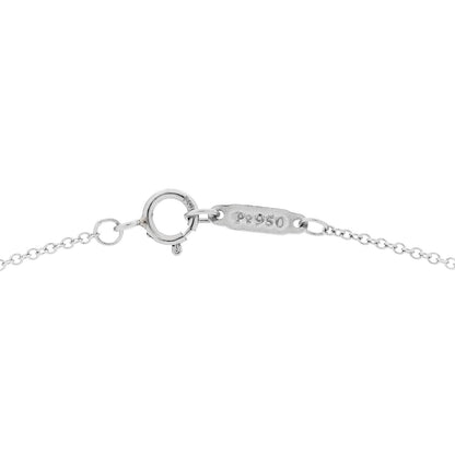 Tiffany Platinum Diamond .12ct Solitaire Pendant Necklace 4 of 6