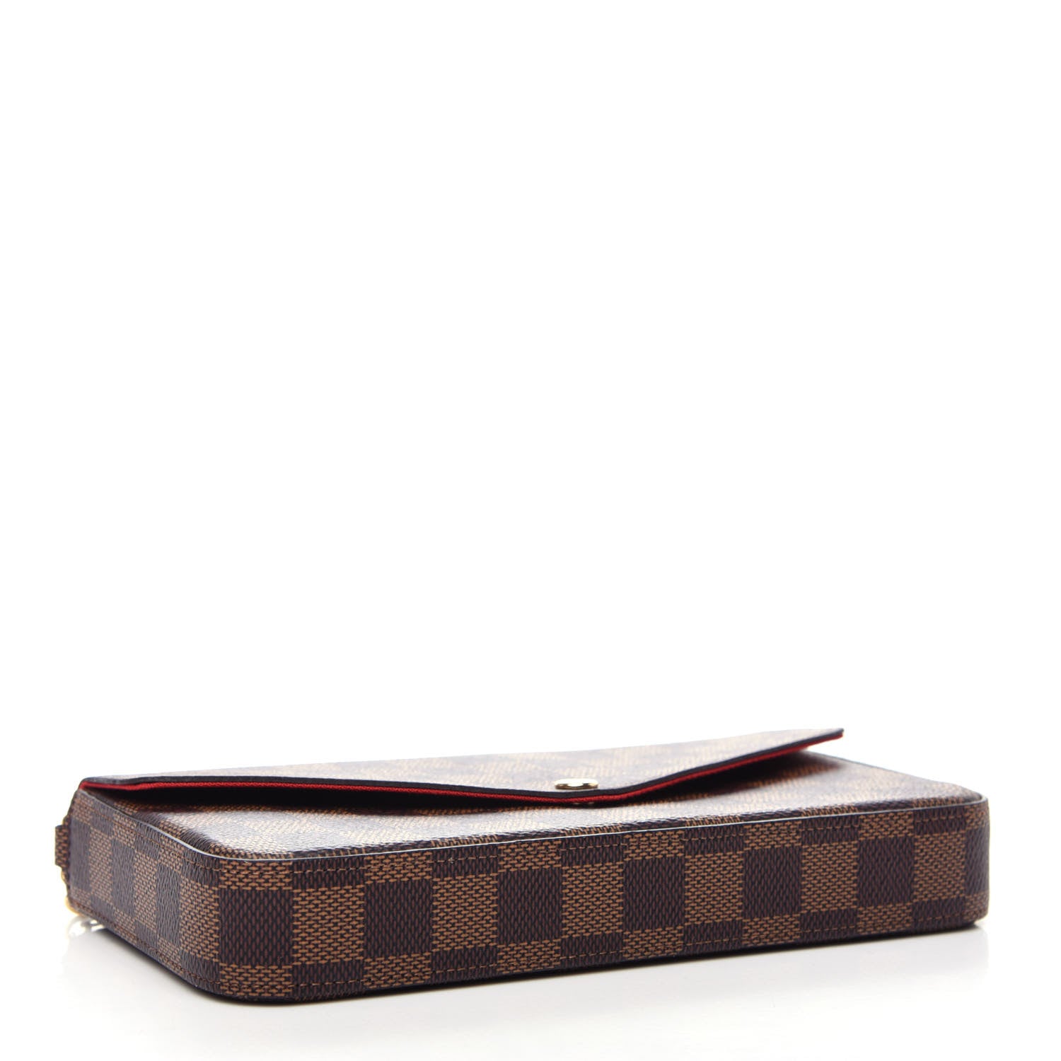 Louis Vuitton Damier Ebene Pochette Felicie Chain Wallet 6 of 12