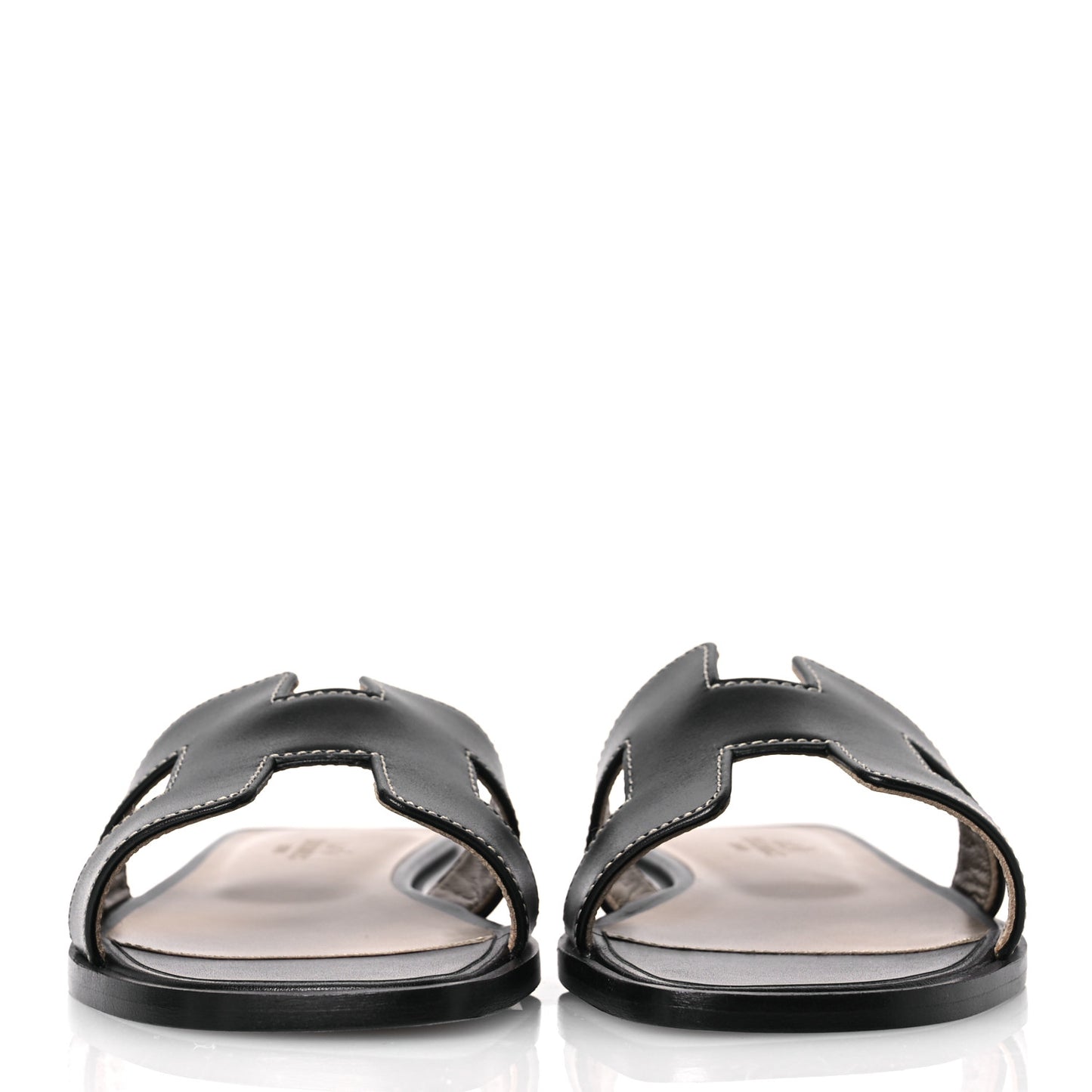 Box Calfskin Oran Sandals 35 Black